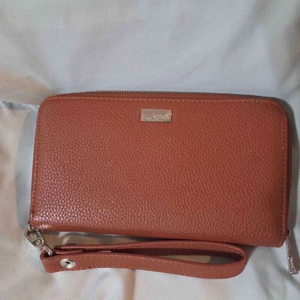 Thirty-one Jewel All About the Benjamins wallet brown with matching wristlet